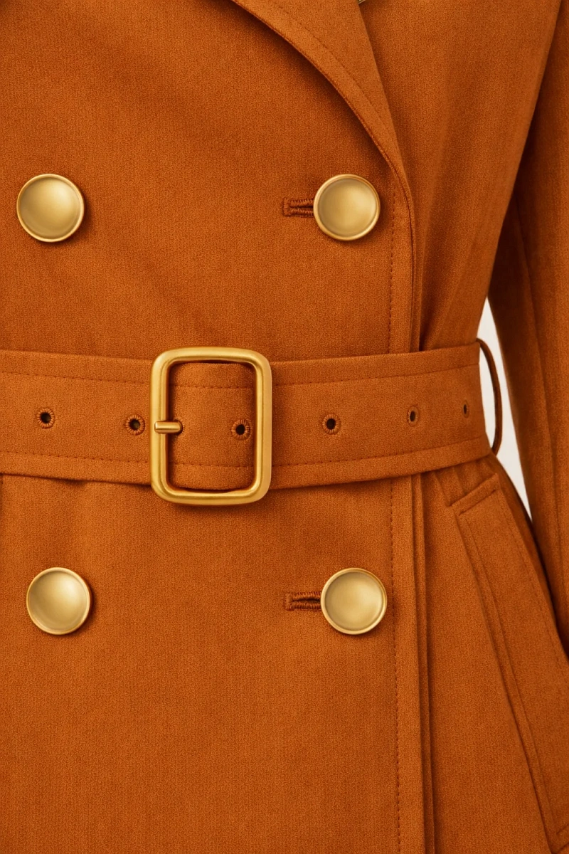 Бежевый плащ