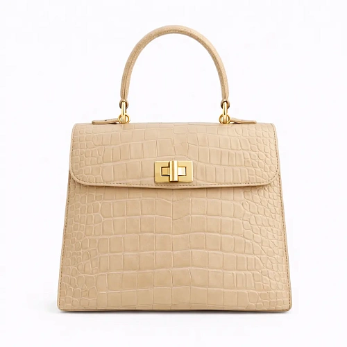 Бежевая сумка-тоут Alleaniza