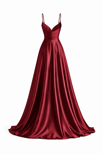 Атласное платье